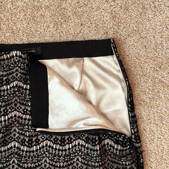Ann Taylor Lace Sequin Pencil Skirt - Picture 4 of 8